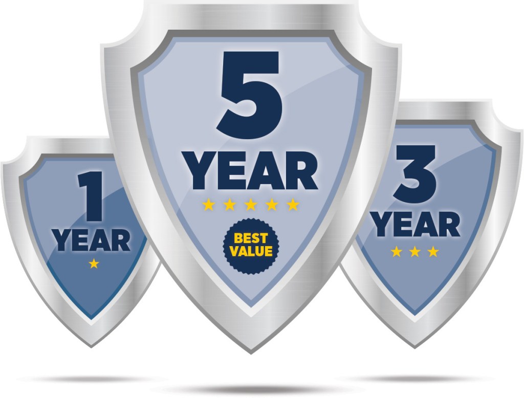 5 year warranty has the best value